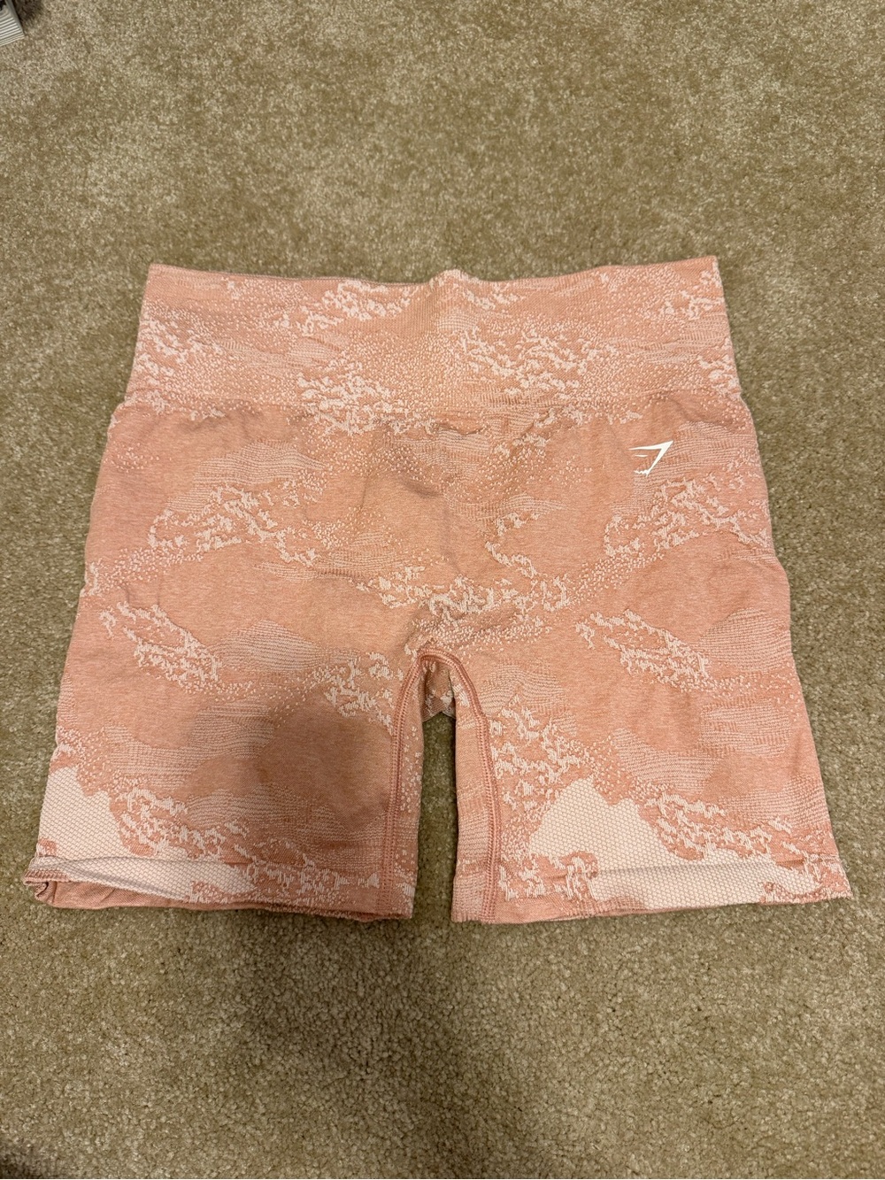 Gymshark Pink Peach Seamless Athletic Shorts